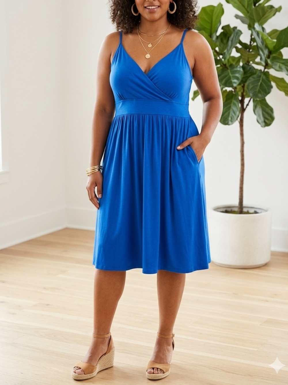 Willi Smith | Blue Summer Dress | XL